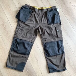CAT Caterpillar Mens Trademark Trouser Work Cargo Pants Dark Earth 48x30 NEW
